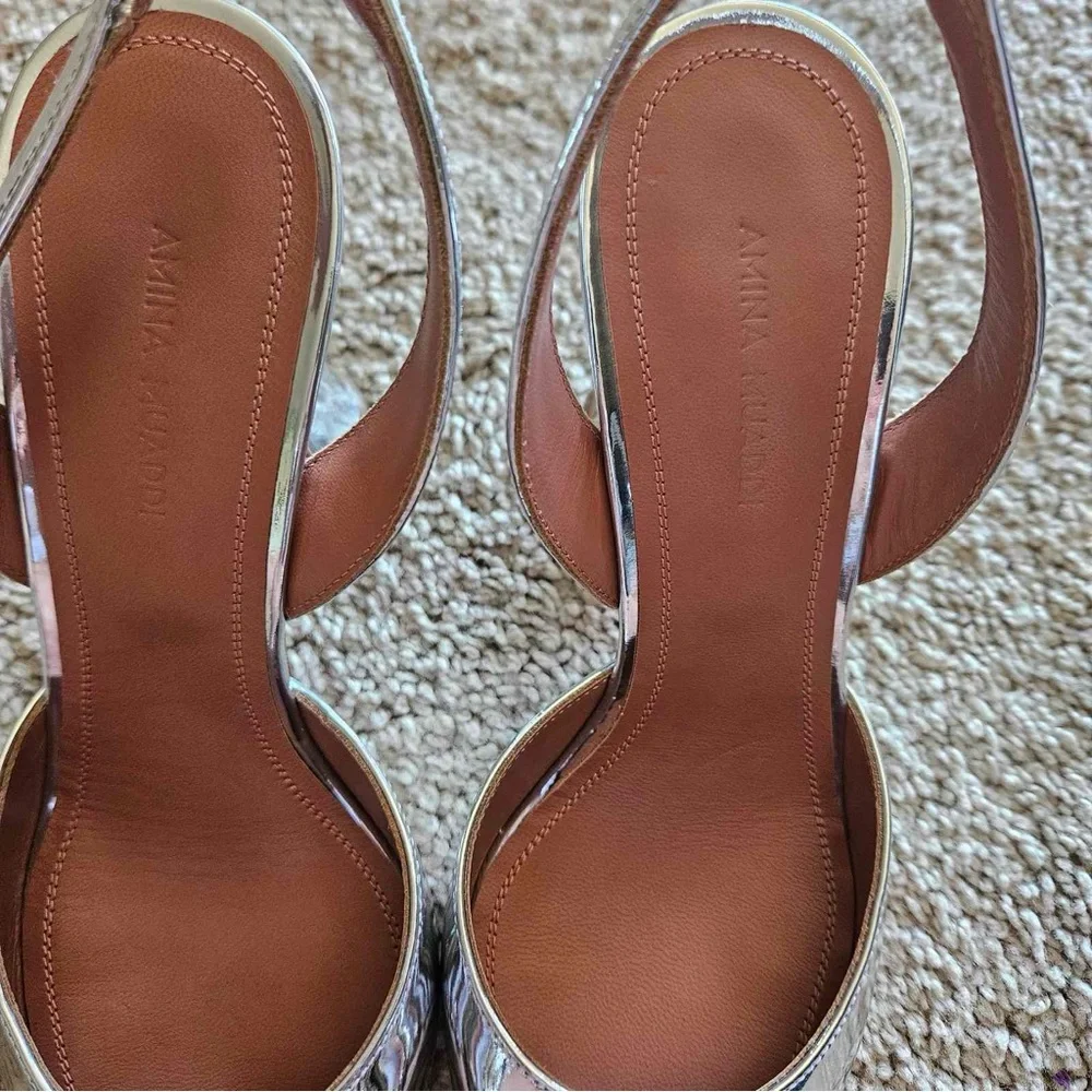 COPY - Amina Muaddi Begum Pointed Toe Slingback Pump - Picture 13 of 14